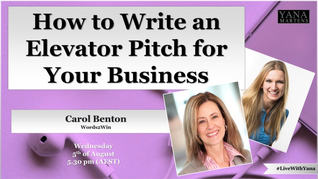 how to write an elevator pitch for your business